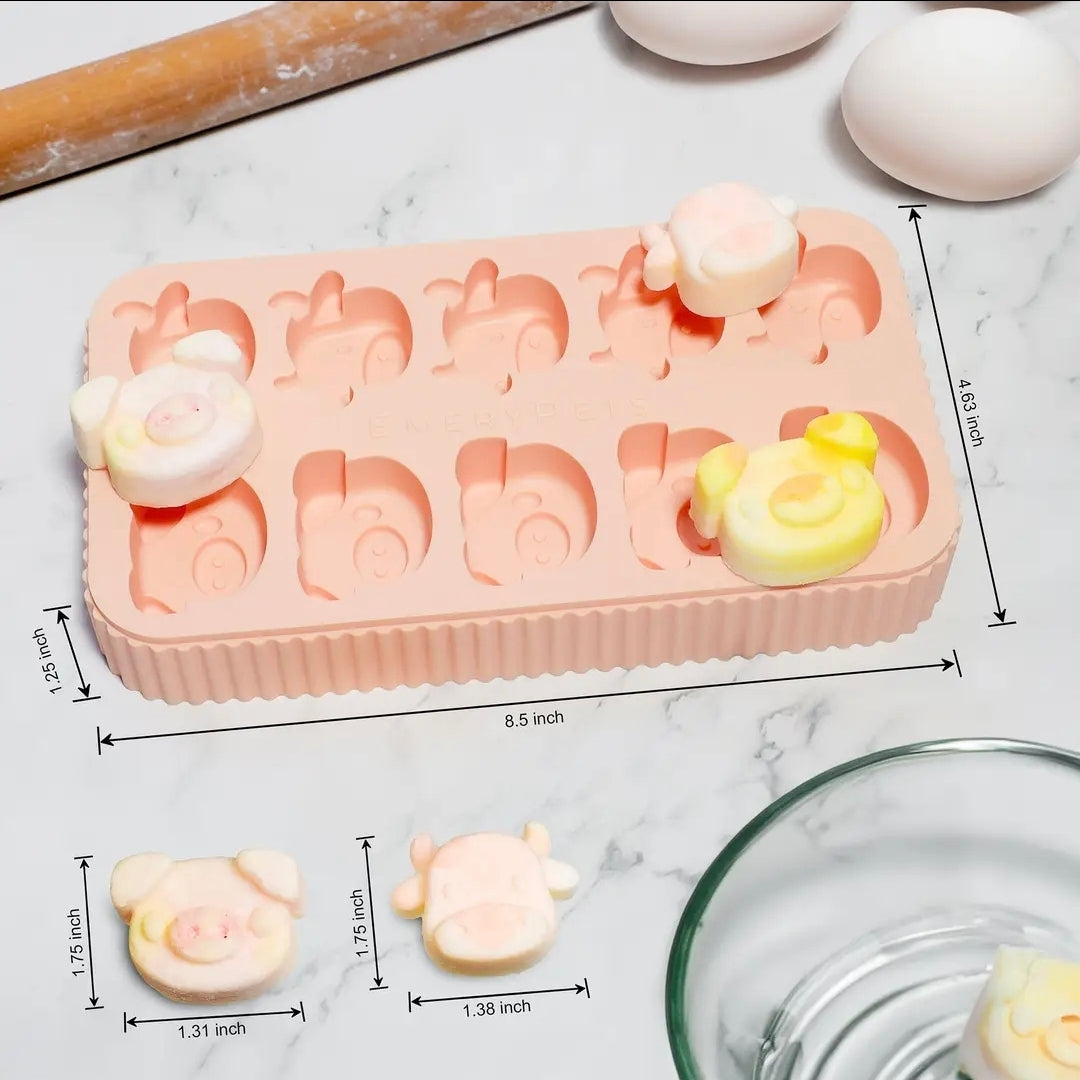 🐷🐮 Pig & Cow Treat Mold 🐮🐷