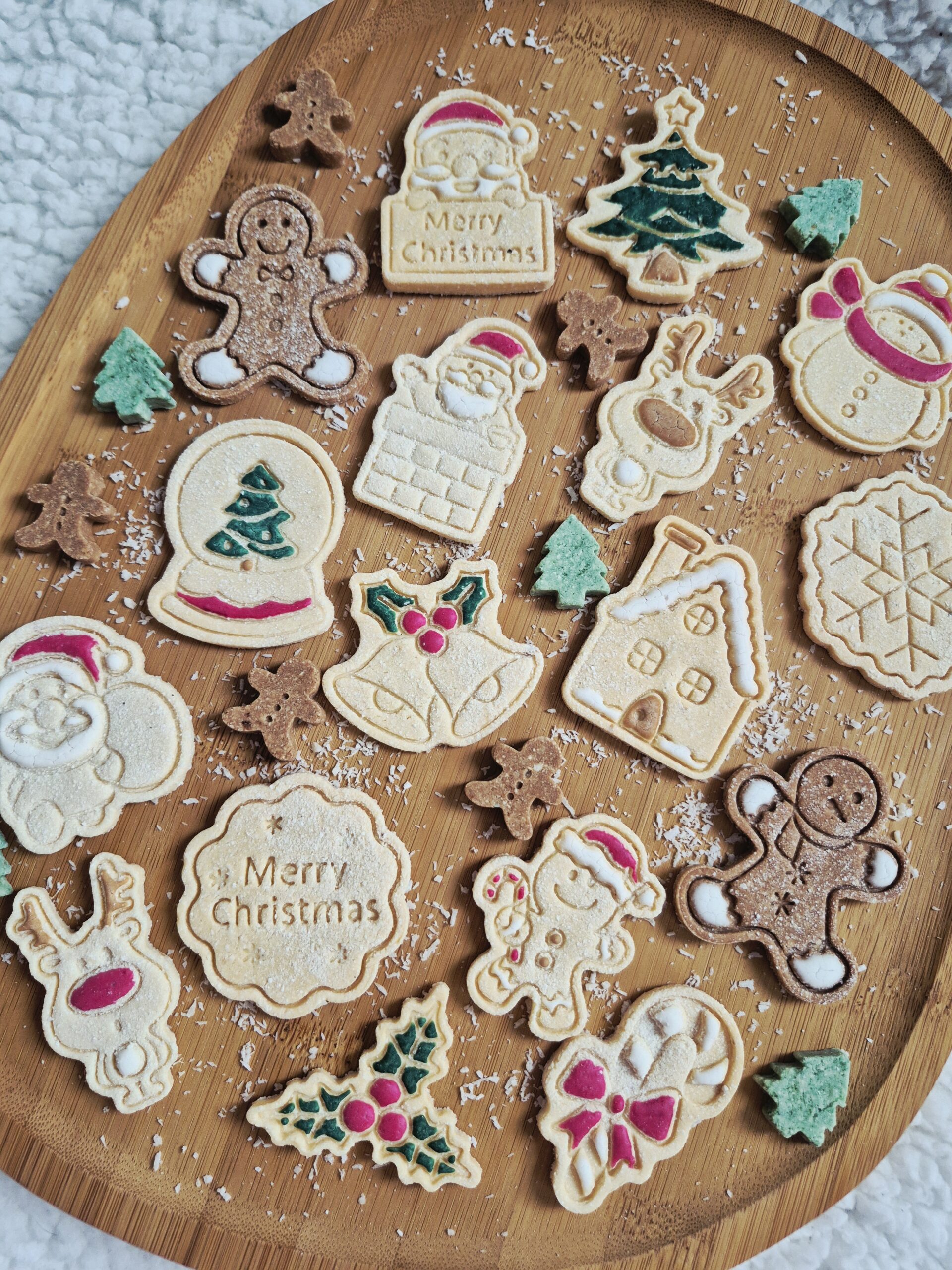 Kerstpakket 3 met uitgebreide selectie kerstkoekjes voor honden